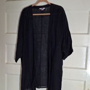 Soft Surroundings Black Sheer Top (Can188)